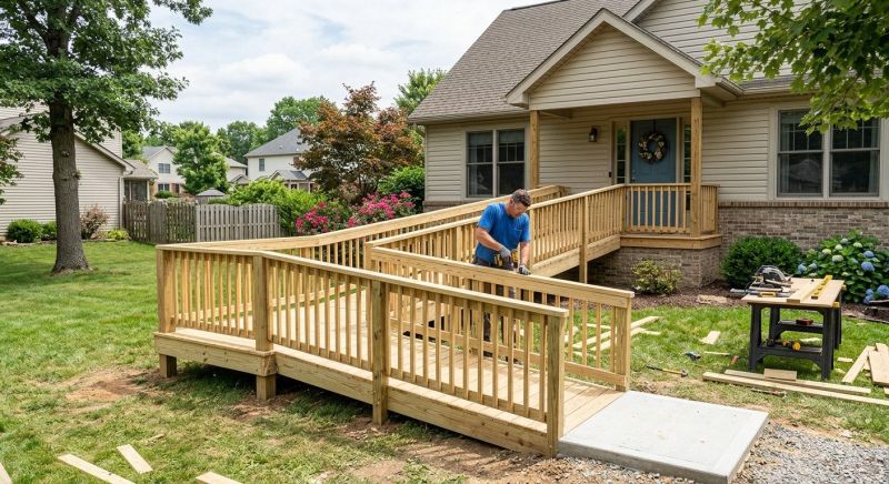 Deck Ramp Construction in Wilmington, NC
