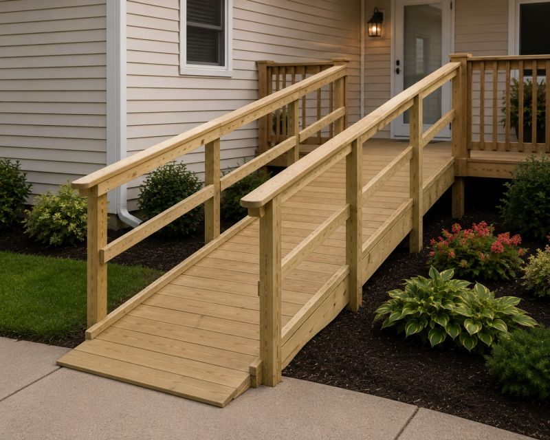 Porch Ramp Installation in Wilmington, NC