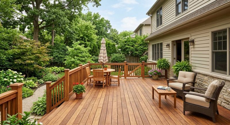 Wooden Patio Installation in Boston, MA